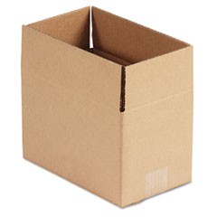 Fixed-Depth Corrugated Shipping Boxes, Regular Slotted Container (RSC), 6" x 10" x 6", Brown Kraft, 25/Bundle