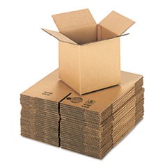 Cubed Fixed-Depth Corrugated Shipping Boxes, Regular Slotted Container (RSC), Medium, 8" x 8" x 8", Brown Kraft, 25/Bundle