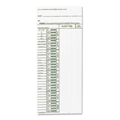 Time Card for Model ATT310 Electronic Totalizing Time Recorder, Weekly, 200/Pack