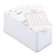 Time Clock Cards for Acroprint ATR120, Two Sides, 3.5 x 7, 250/Pack