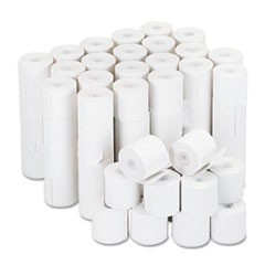 Impact and Inkjet Print Bond Paper Rolls, 0.5" Core, 2.25" x 126 ft, White, 100/Carton