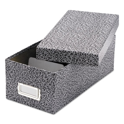 Vaultz Locking 4x6 Index Card File Box, Black - VZ01171